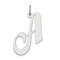 Sterling Silver Large Script Initial Letter A Charm Jewerly 21mm x 24mm